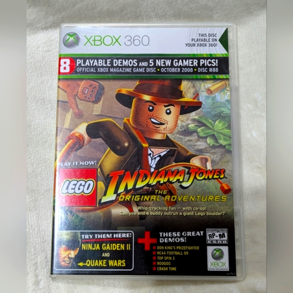 LEGO Indiana Jones: The Original Adventures Xbox 360 Magazine Demo Disc #88 | VG